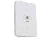 Surface Mount Wallphone Plate White Leviton Mfg Telephone Accessories 40253 W