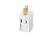 Tap Cube Vnyl Wht 15A ACE Outlet Adapters FA 702A 09 BS 082901233923
