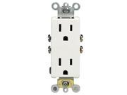 Decora Styling Duplex Grounded Outlet. White 15Amp 125 Volt Leviton