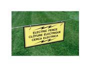 3Pk Electric Fence Warning Sign FI SHOCK INC Electric Fence Accessories A 12T