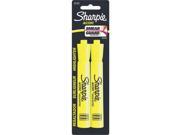 Sharpie 25162PP Sharpie Accent Tank Fluorescent Yellow Highlighters 2 PK