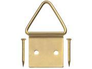 2Pk Ook Medium Triangle Ring Picture Hanger 20 Lb Steel Gold Picture Hangers