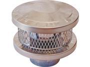 3 Wall Round Vent Cap 8 Stainless Steel AMERICAN METAL 8HS RCS 095029621800