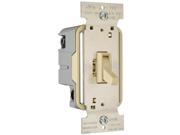 Ivory Toggle Dimmer 600 Watt Three Way Easy Install Pass and Seymour T603IV