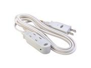 6 Smartcord Safety 3 Outlet Extension Power Cord W Heat Sensing Alarm White