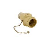 660 Watt 125 Volt Two Outlet With Pull Chain Socket Adapter Ivory Leviton Mfg