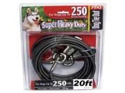 20 Ft. Extra Extra Large Dog Cable Tie Out Boss Pet Products Pet Supplies