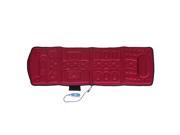 Soozier 10-Motor Heated Vibration Massage Plush Mat - Red