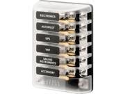 Blue Sea 5015 St Glass Fuse Block W/negative Bus