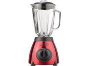 BRENTWOOD JB 810 5 Speed Blender with Stainless Steel Base Glass Jar Red