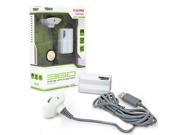 KMD Charge and Play Pack Charger for Xbox 360 White