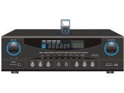 PyleHome - 500 Watt Stereo Receiver AM-FM Tuner/USB/SD/Ipod Docking Station & Subwoofer Control