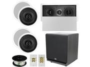 Theater Solutions 5.1 Home Audio Speakers 4 Speakers 1 Center 12 Powered Sub and More TS50CL51SET7