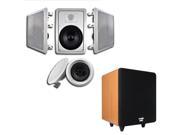 Acoustic Audio HT 65 In Wall Ceiling 5.1 Home Theater 6.5 Speakers and 6.5 Powered Sub HT 65 CS65C