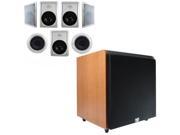 Acoustic Audio HT 87 In Wall Ceiling 7.1 Home Theater 8 Speakers and 15 Powered Sub HT 87 HD15C