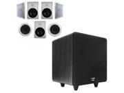 Acoustic Audio HT 87 In Wall Ceiling 7.1 Home Theater 8 Speakers and 15 Powered Sub HT 87 CS15B
