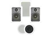 Theater Solutions TS 55 1000 Watt 5CH In Wall Ceiling Home Theater Speaker System