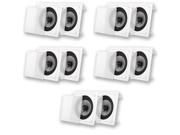 Acoustic Audio CS I82S In Wall Ceiling 8 Speakers 5 Pair Pack Home Theater 3000 Watts CS I82S 5PR