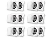 Acoustic Audio CS I82S In Wall Ceiling 8 Speakers 6 Pair Pack Home Theater 3600 Watts CS I82S 6PR