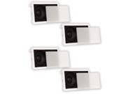 Theater Solutions TSLCR65 In Wall 6.5 Speakers Home Theater Compact 4 Speaker Set