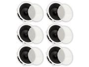 Theater Solutions TS80A In Ceiling 8 Angled Speakers Home Theater Surround 6 Speaker Set