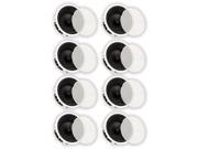 Theater Solutions TS80A In Ceiling 8 Angled Speakers Home Theater Surround 8 Speaker Set