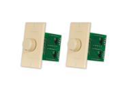 Acoustic Audio AAVCDI Home Ivory Dial Speaker Volume Controls Wall Mount 2 Piece Set AAVCDI 2S