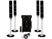 Acoustic Audio AAT1000 Tower 5.1 Home Speaker System with Bluetooth and 8 Powered Sub
