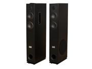 Acoustic Audio TSi300 Bluetooth Powered Floorstanding Tower Home Multimedia Speaker Pair