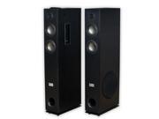Acoustic Audio TSi400 Bluetooth Powered Floorstanding Tower Home Multimedia Speaker Pair