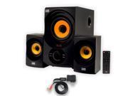 Acoustic Audio AA2170 Home 2.1 Speaker System with Bluetooth and USB SD Computer Multimedia
