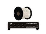 Theater Solutions TS4 Four Zone Speaker Selector Box with Ohm Protection and 100 of C100 14 2 Wire