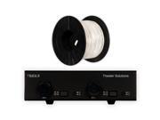 Theater Solutions TS2DLS Dual In Volume Dial Speaker Selector Box 100 4 Conductor CL3 Wire TS2DLS C1164