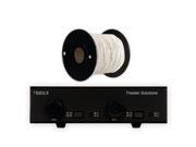 Theater Solutions TS2DLS Dual In Volume Dials Speaker Selector Box 100 of 14AWG CL3 Wire TS2DLS C1142