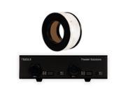 Theater Solutions TS2DLS Dual In Volume Dials Speaker Selector Box 100 of 14AWG CL3 Wire TS2DLS C1144