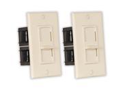 Theater Solutions TSVCS A Indoor Speaker Volume Controls Almond Slide Audio Switches 2 Piece Pack
