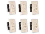 Theater Solutions TSVCS A Indoor Speaker Volume Controls Almond Slide Audio Switches 6 Piece Pack