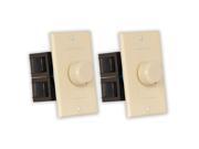 Theater Solutions TSVCD I Indoor Speaker Volume Controls Ivory Dial Audio Switches 2 Piece Pack