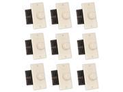 Theater Solutions TSVCD A Indoor Speaker Volume Controls Almond Dial Audio Switches 9 Piece Pack