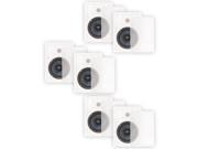 Blue Octave BDW62 In Wall 6.5 Speakers 2 Way Home Theater Surround Sound 3 Pair Pack