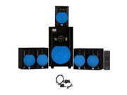Blue Octave B51 Home Theater 5.1 Powered FM Speaker System with USB and Optical Input