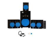 Blue Octave B51 Home Theater 5.1 Powered FM Speaker System with USB Bluetooth and Optical Input