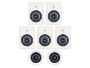 Blue Octave LH 627 In Wall and In Ceiling 6.5 Speakers Home Theater Surround Sound 7 Speaker Set