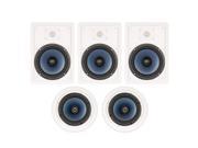 Blue Octave LH 825 In Wall and In Ceiling 8 Speakers Home Theater Surround Sound 5 Speaker Set