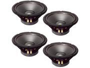 4 Goldwood Sound GW 10PC 8 Heavy Duty 8ohm 10 Woofers 400 Watts each Replacement Speakers