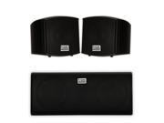 Acoustic Audio AA321B and AA35CB Indoor Speakers Home Theater 3 Speaker Set