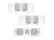 Acoustic Audio AA321W and AA40CW Indoor Speakers Home Theater 5 Speaker Set