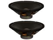 2 Goldwood Sound GW 215 8 OEM 15 Woofers 250 Watts each 8ohm Replacement Speakers