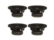 4 Goldwood Sound GW 6024 Rubber Surround 6.5 Woofers 170 Watts each 4ohm Replacement Speakers