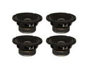 4 Goldwood Sound GW 6028 Rubber Surround 6.5 Woofers 170 Watts each 8ohm Replacement Speakers